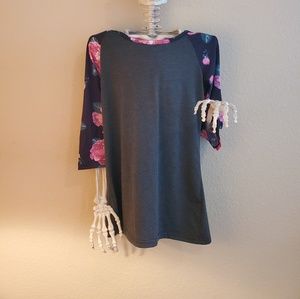 Women's Floweral Print Long Sleeve Tee